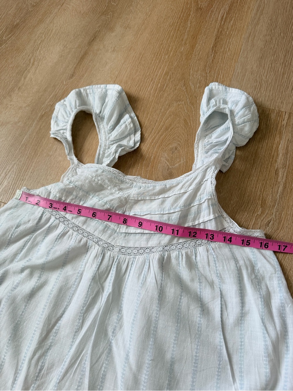 Shabby Chic by Rachel Ashwell 100% Cotton Babydoll Nightgown Dress S Ruffle Lace - Picture 4 of 7